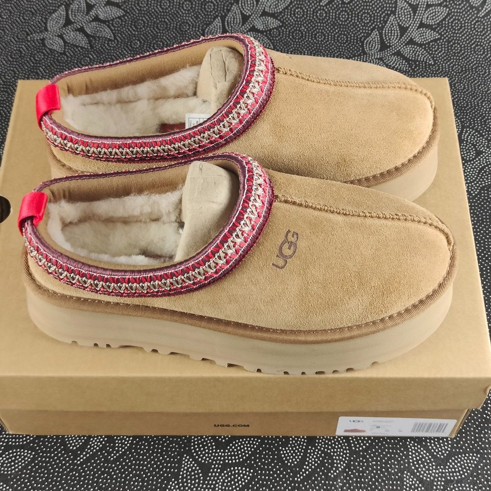 Ugg Chestnut Tazz Platform Tasman Slippers Shoes Women